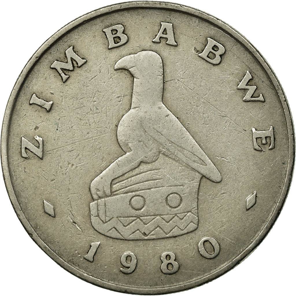 Coin, Zimbabwe, Dollar, 1980, EF(40-45), Copper-nickel, KM:6