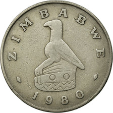 Coin, Zimbabwe, Dollar, 1980, EF(40-45), Copper-nickel, KM:6