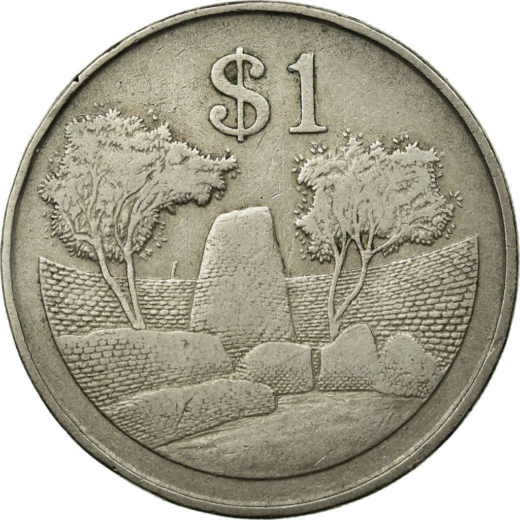 Coin, Zimbabwe, Dollar, 1980, EF(40-45), Copper-nickel, KM:6