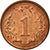 Moneda, Zimbabue, Cent, 1991, MBC, Bronce chapado en acero, KM:1a