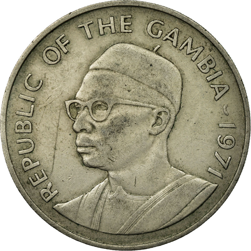 Coin, GAMBIA, THE, Dalasi, 1971, EF(40-45), Copper-nickel, KM:13