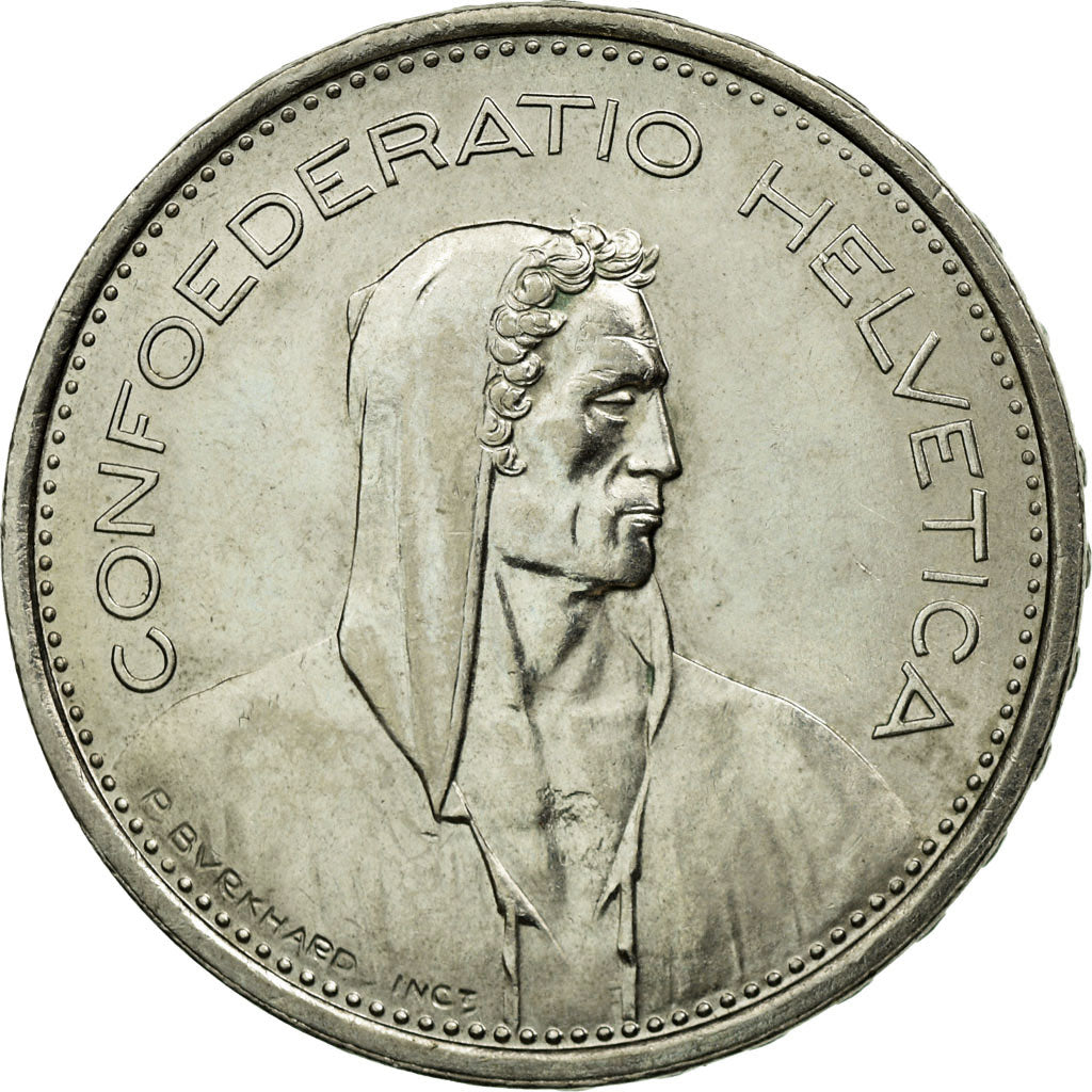 Coin, Switzerland, 5 Francs, 1968, Bern, AU(55-58), Copper-nickel, KM:40a.1