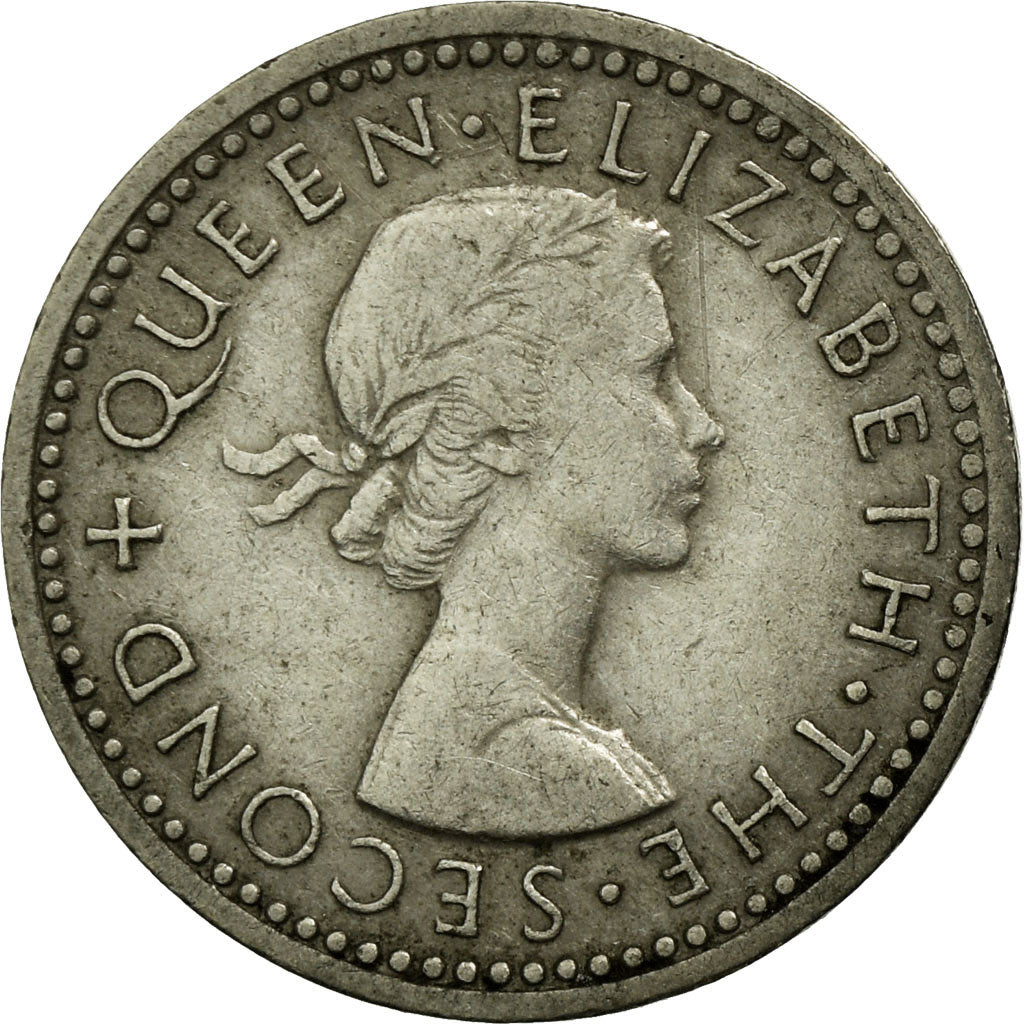 Coin, Rhodesia and Nyasaland, Elizabeth II, 3 Pence, 1956, British Royal Mint