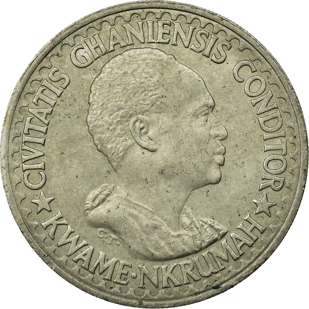 Moneda, Ghana, 50 Pesewas, 1965, MBC, Cobre - níquel, KM:11