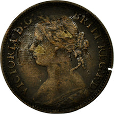 Coin, Great Britain, Victoria, Farthing, 1880, VF(20-25), Bronze, KM:753