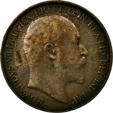 Coin, Great Britain, Edward VII, Farthing, 1908, VF(20-25), Bronze, KM:792