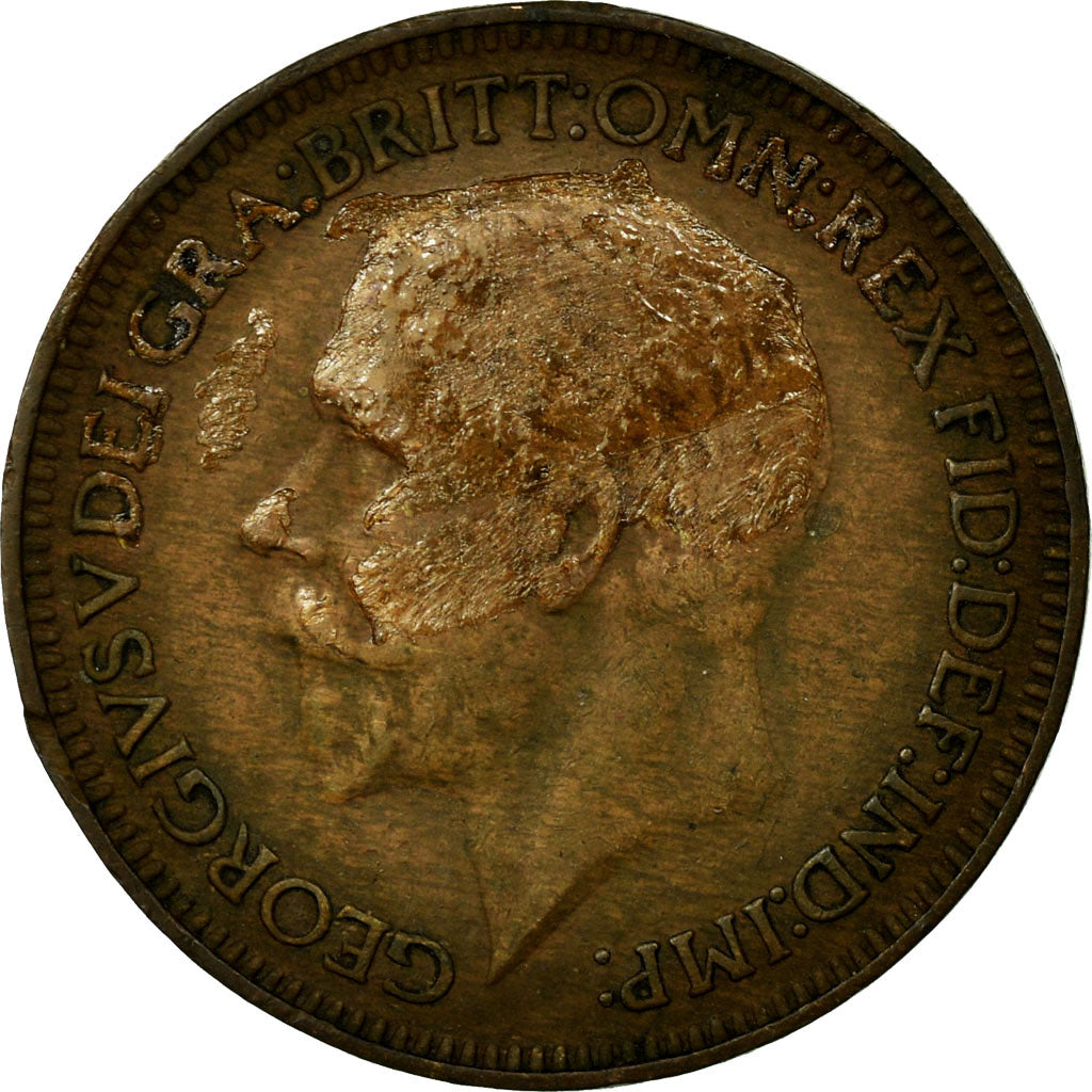 Monnaie, Grande-Bretagne, George V, Farthing, 1932, TB, Bronze, KM:825