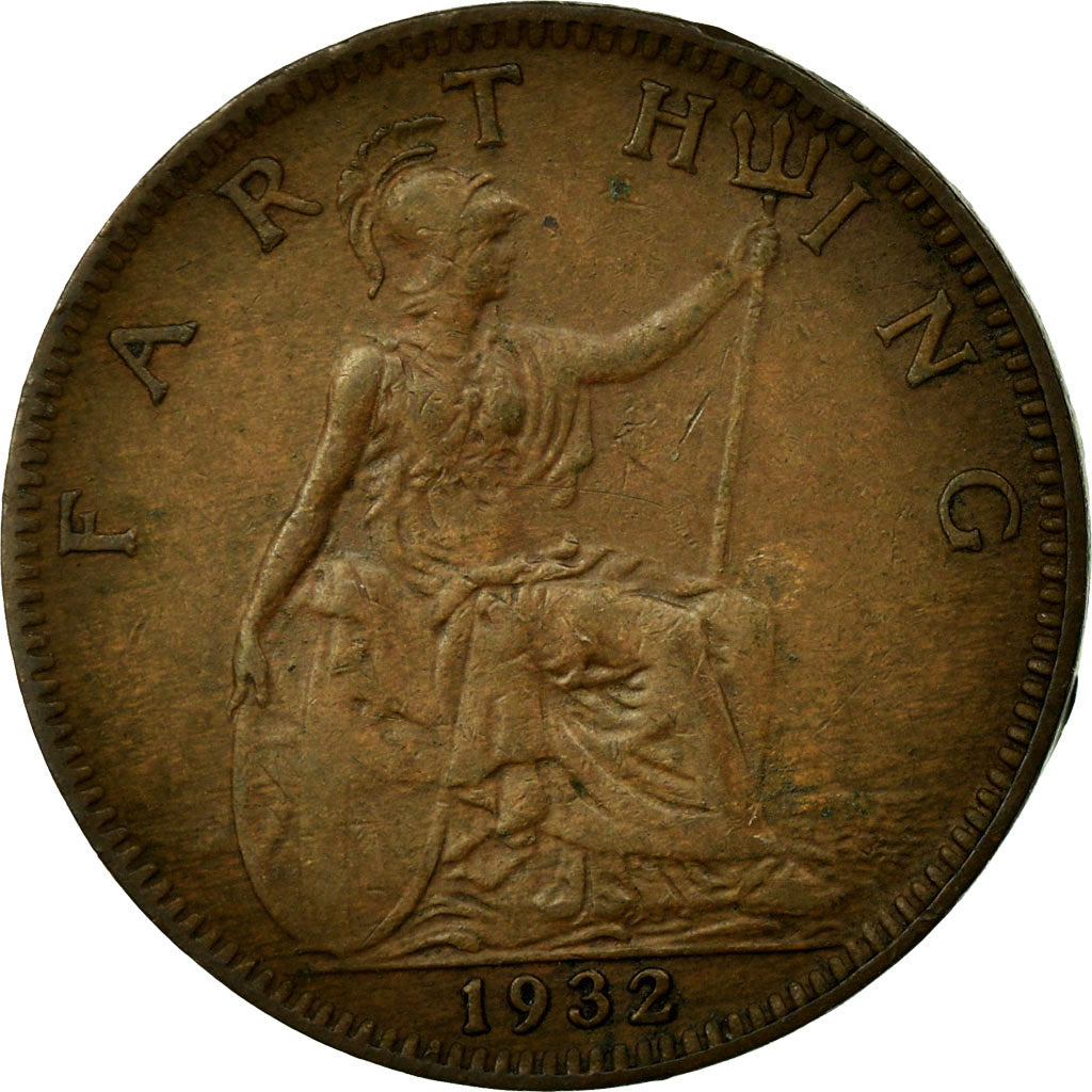 Monnaie, Grande-Bretagne, George V, Farthing, 1932, TB, Bronze, KM:825