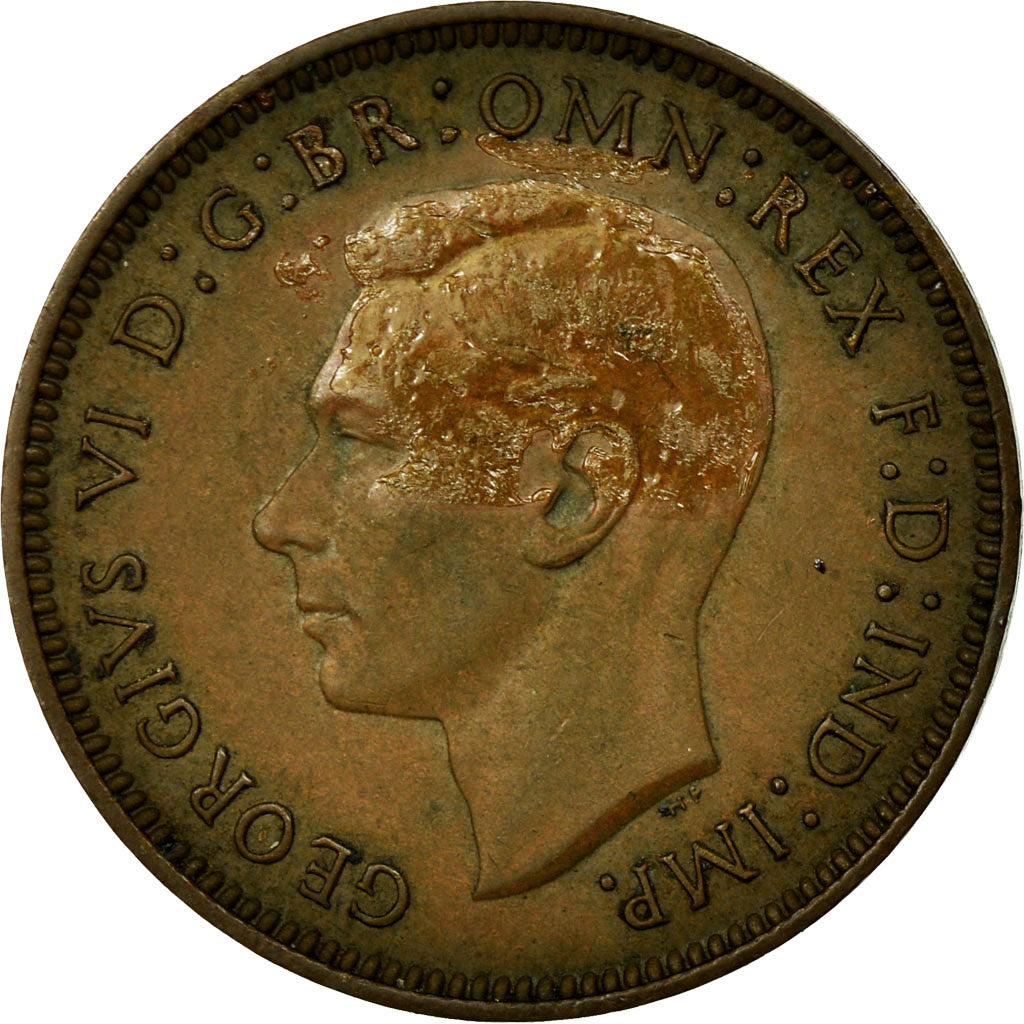 Munten, Groot Bretagne, George VI, Farthing, 1937, FR+, Bronze, KM:843