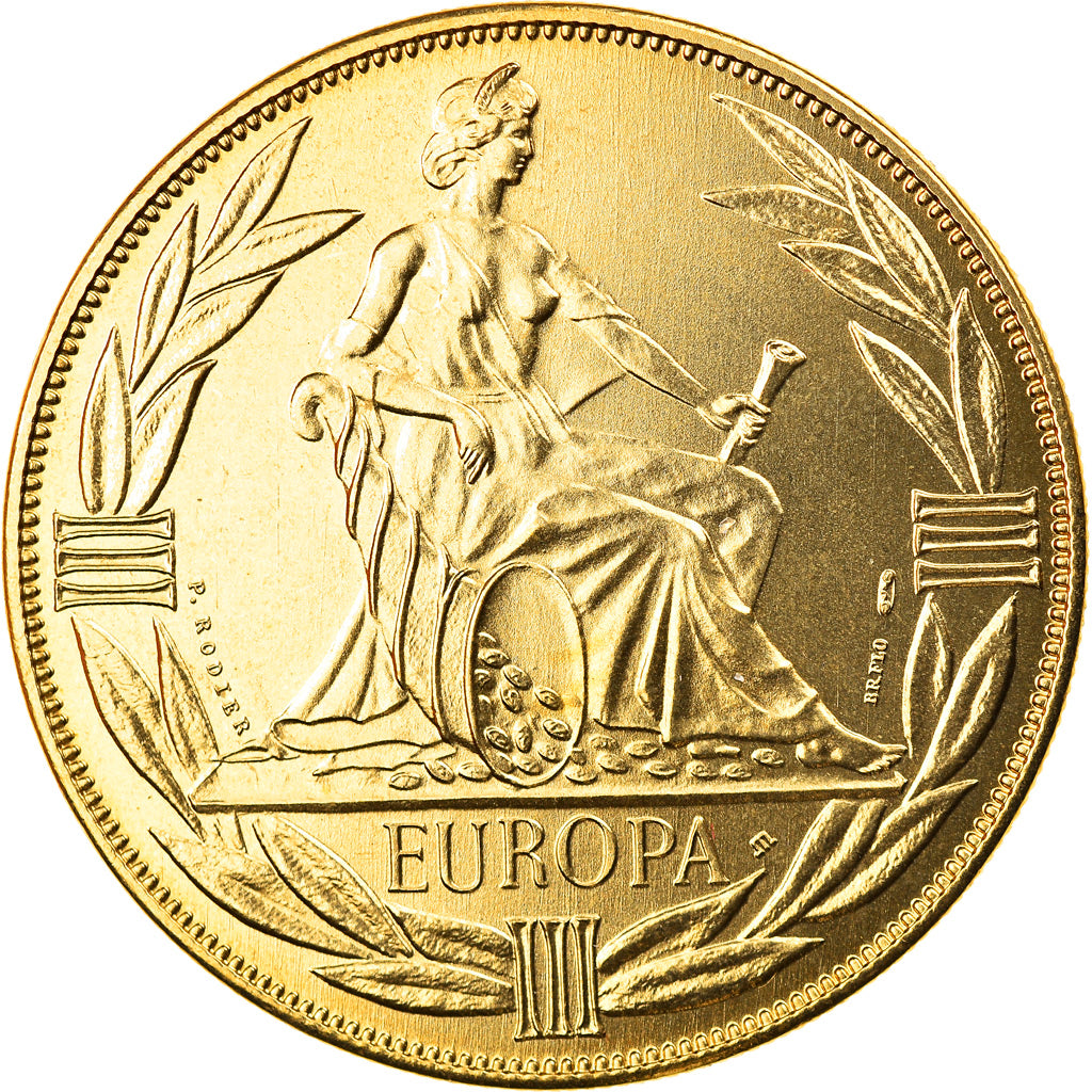 France, Médaille, Ecu Europa, Europe Assise, Politics, Society, War, 1980