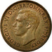Coin, Great Britain, George VI, Farthing, 1952, EF(40-45), Bronze, KM:867