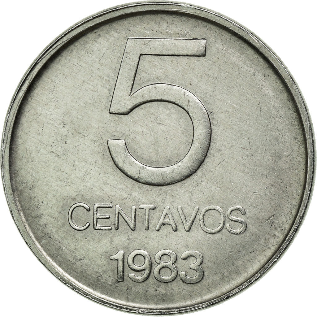 Coin, Argentina, 5 Centavos, 1983, EF(40-45), Aluminum, KM:88