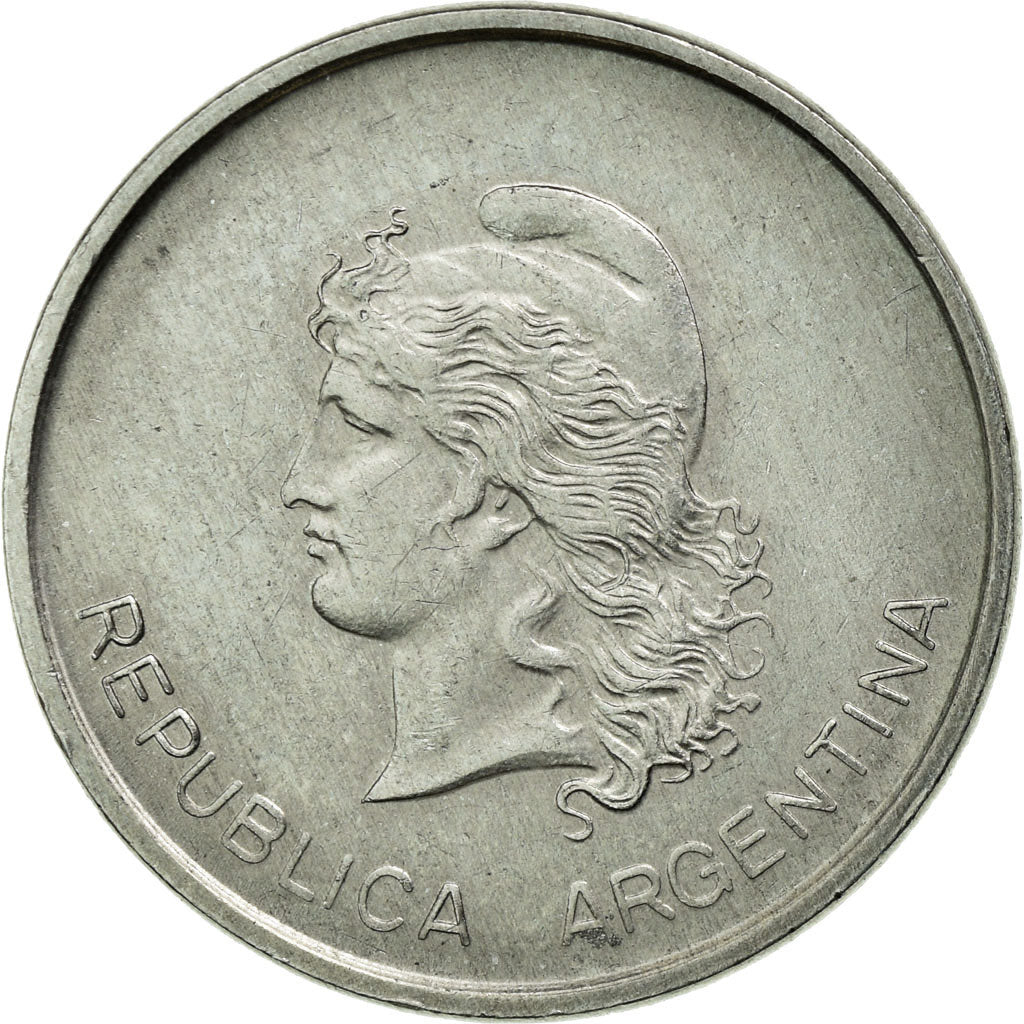 Coin, Argentina, 50 Centavos, 1983, EF(40-45), Aluminum, KM:90
