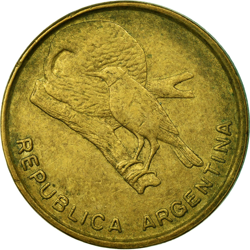 Coin, Argentina, 1/2 Centavo, 1985, EF(40-45), Brass, KM:95