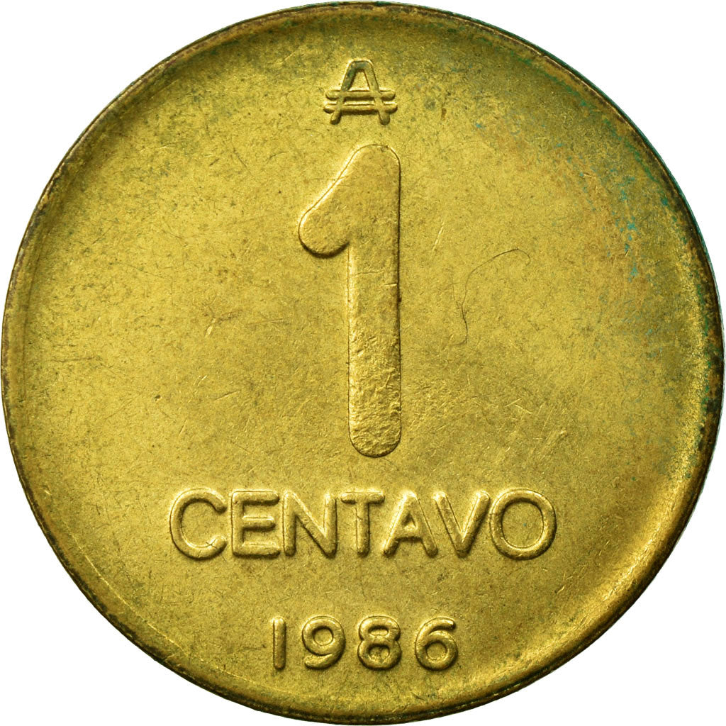 Coin, Argentina, Centavo, 1986, EF(40-45), Brass, KM:96.2