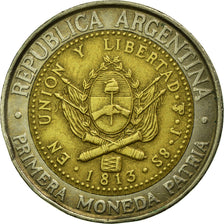 Coin, Argentina, Peso, 1994, EF(40-45), Bi-Metallic, KM:112.1