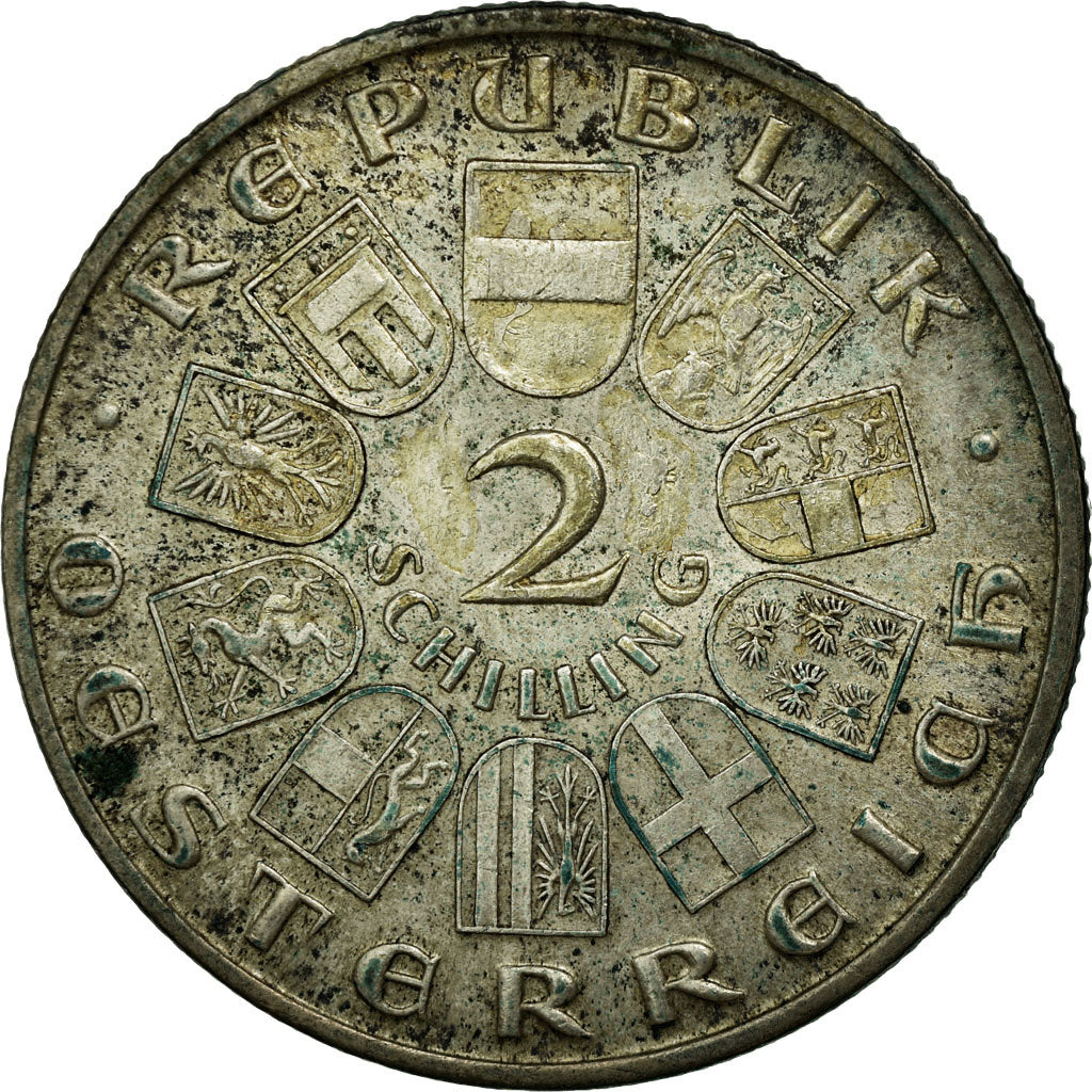 Moneta, Austria, 2 Schilling, 1928, EF(40-45), Srebro, KM:2843
