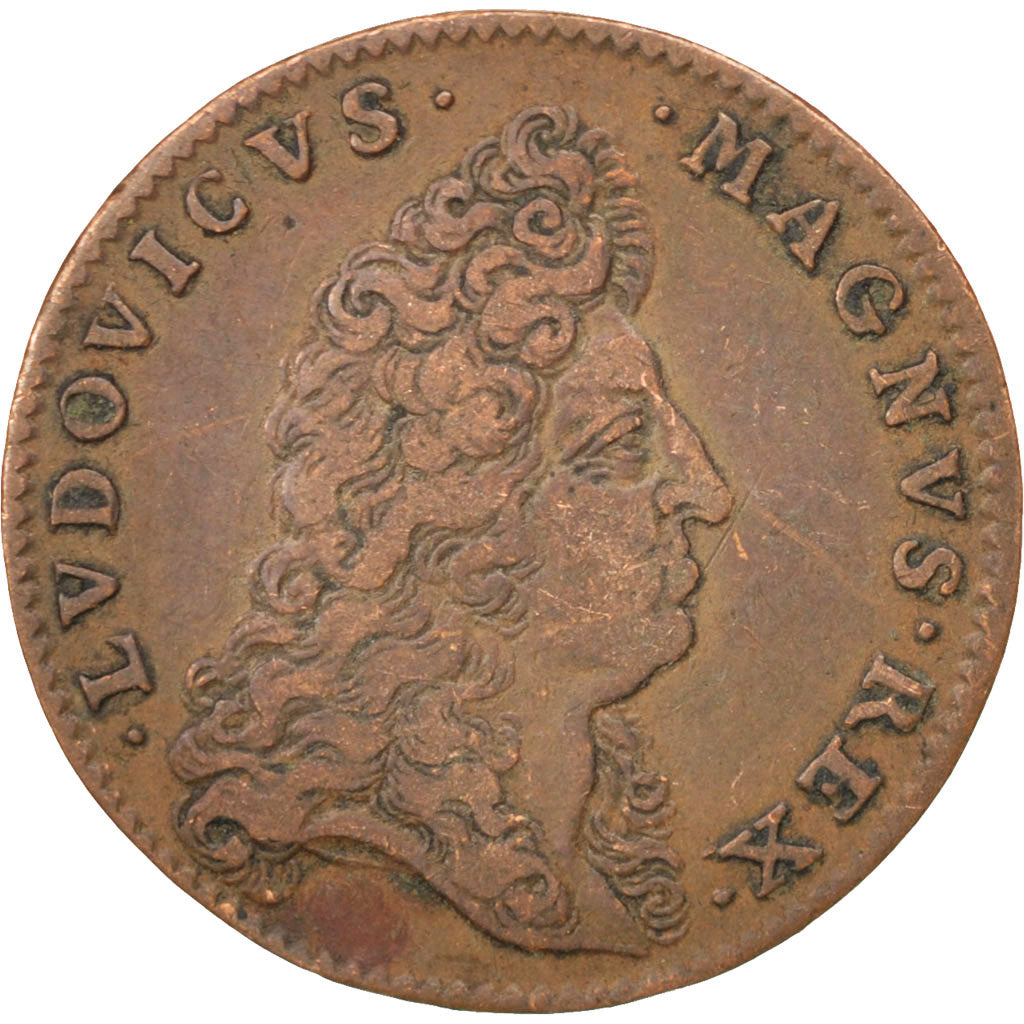 France, Royal, Token, AU(50-53), Copper, 25, Feuardent #12760, 4.40