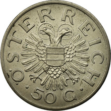 Coin, Austria, 50 Groschen, 1935, EF(40-45), Copper-nickel, KM:2854