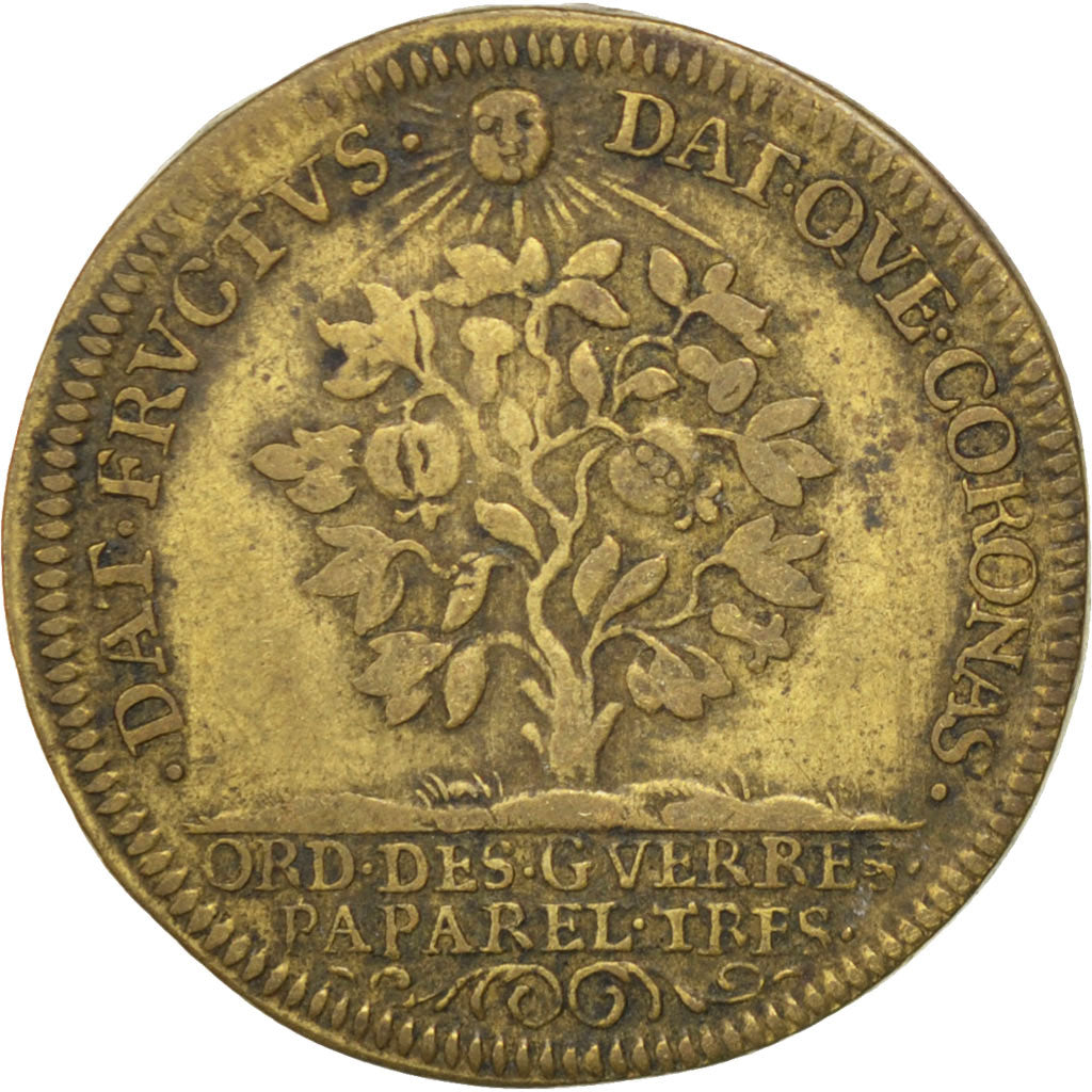 France, Royal, Token, AU(50-53), Brass, 25, Feuardent #913-924, 4.40