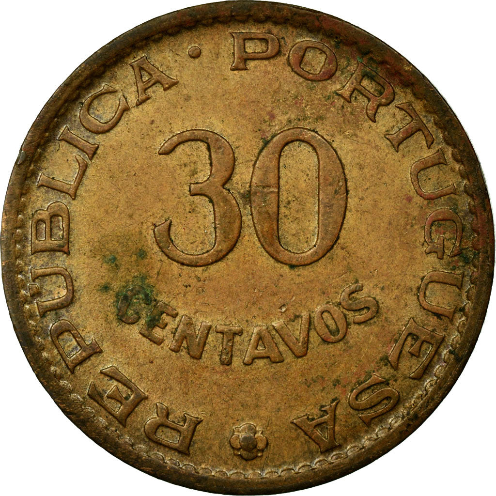 Coin, Timor, 30 Centavos, 1958, Lisbon, EF(40-45), Bronze, KM:11