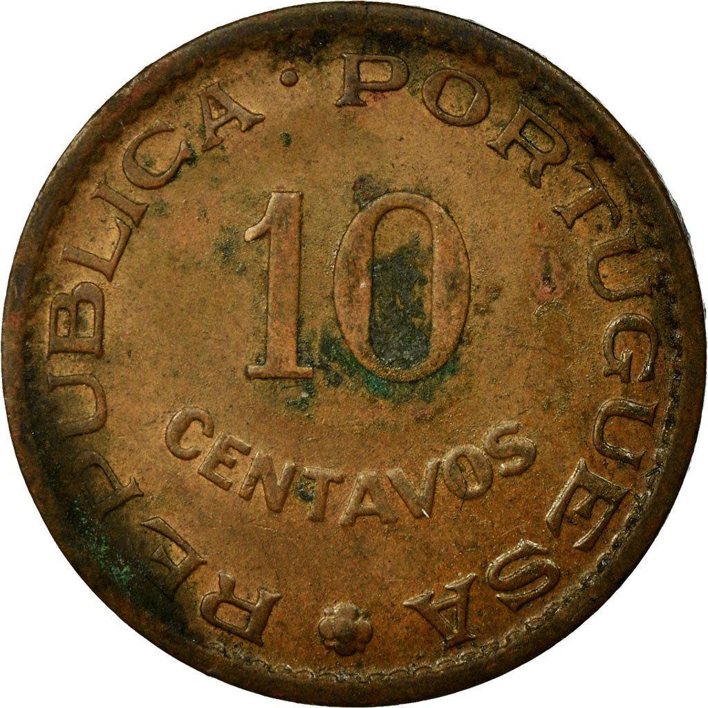 Coin, Timor, 10 Centavos, 1958, Lisbon, VF(30-35), Bronze, KM:10