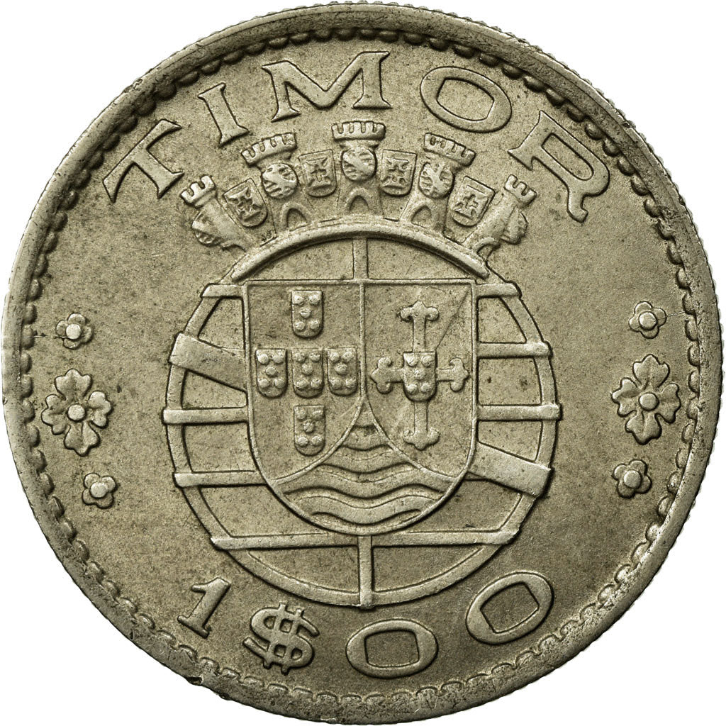 Münze, Timor, Escudo, 1958, Lisbon, SS, Copper-Nickel-Zinc, KM:13
