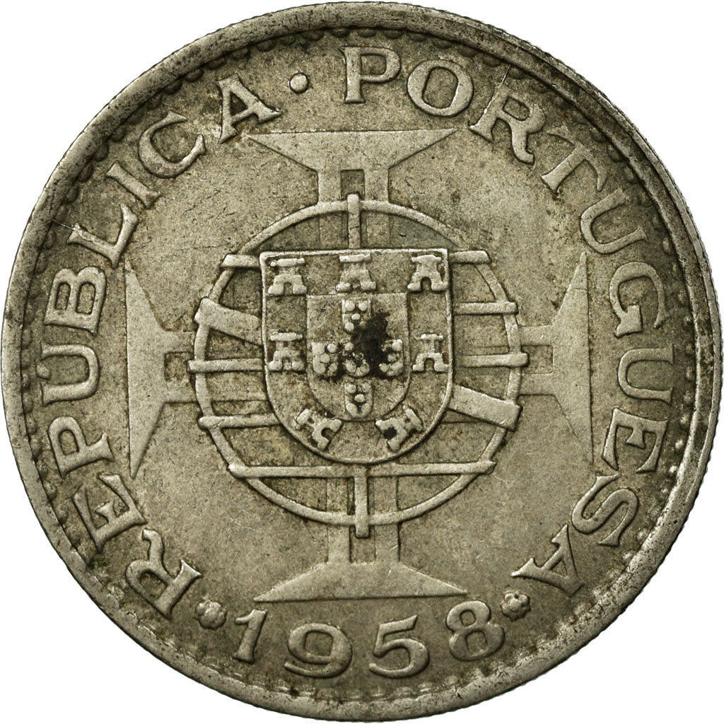 Coin, Timor, 60 Centavos, 1958, Lisbon, EF(40-45), Copper-Nickel-Zinc, KM:12
