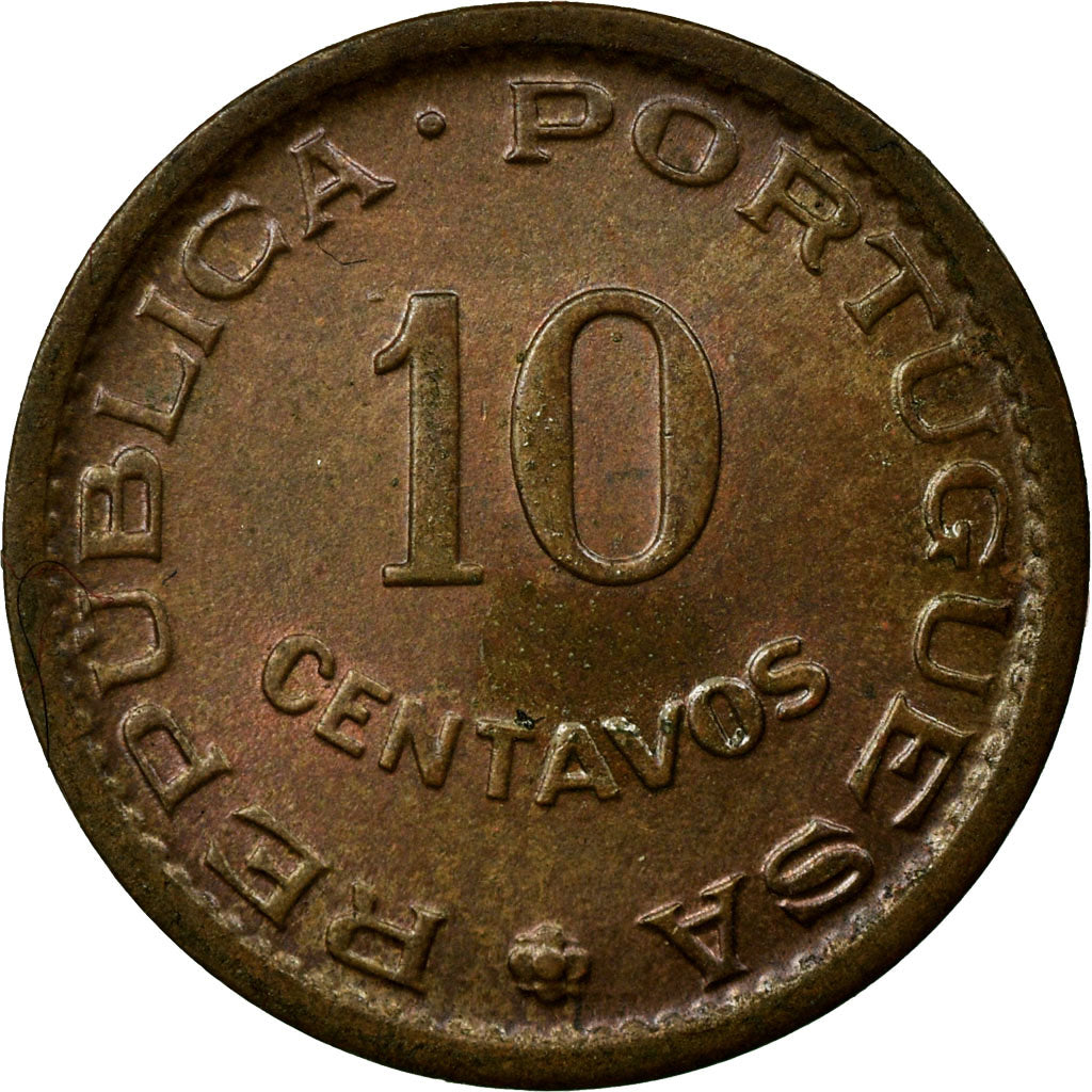 Coin, Mozambique, 10 Centavos, 1960, VF(30-35), Bronze, KM:83