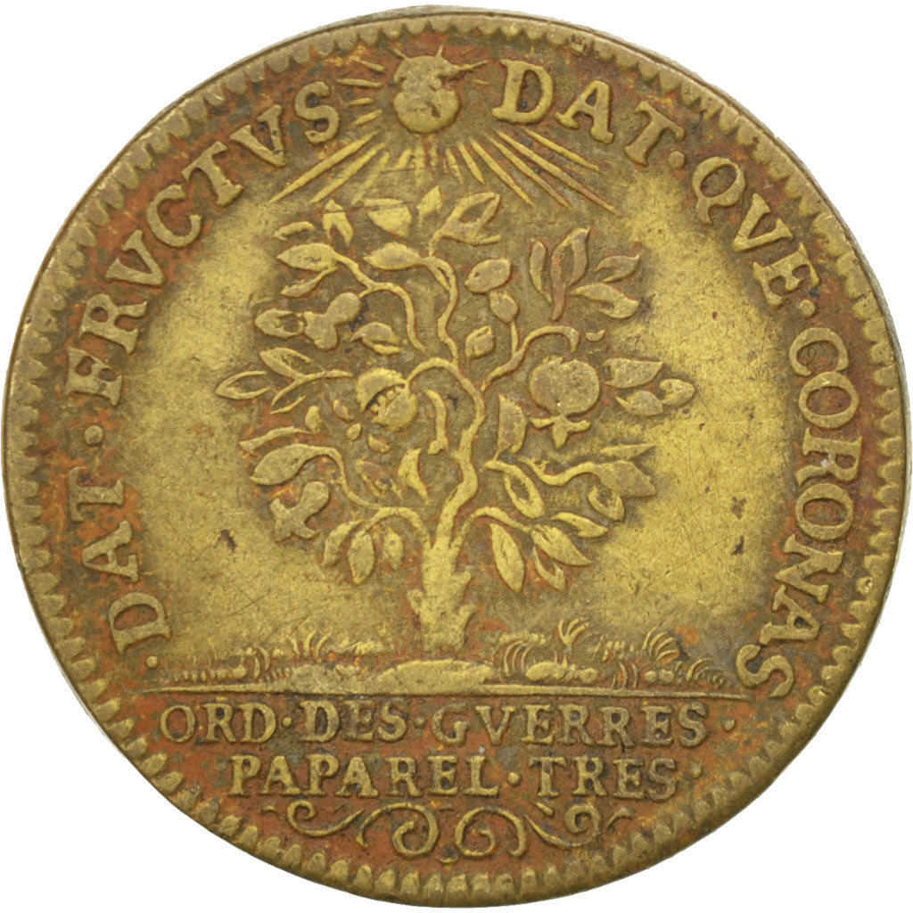 France, Royal, Token, AU(50-53), Brass, 25, Feuardent #913-924, 4.30