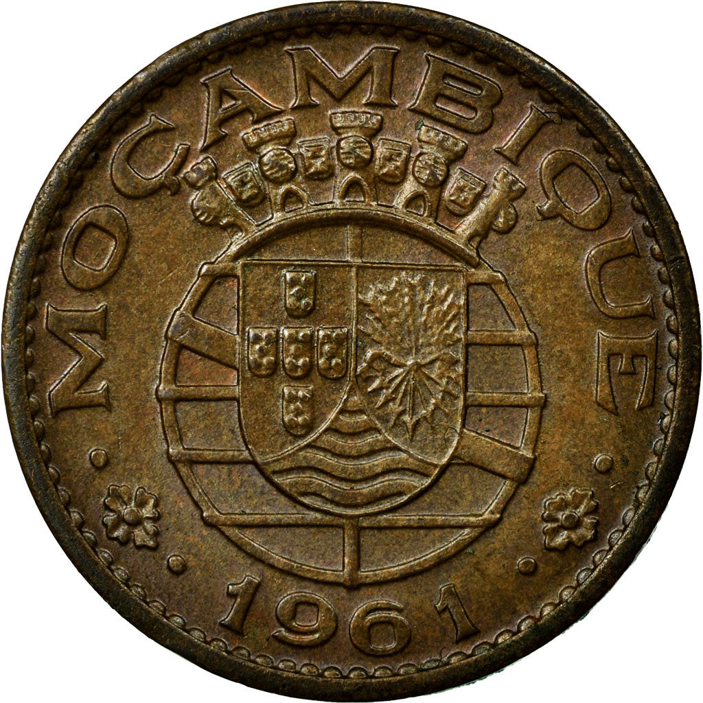 Coin, Mozambique, 20 Centavos, 1961, EF(40-45), Bronze, KM:85