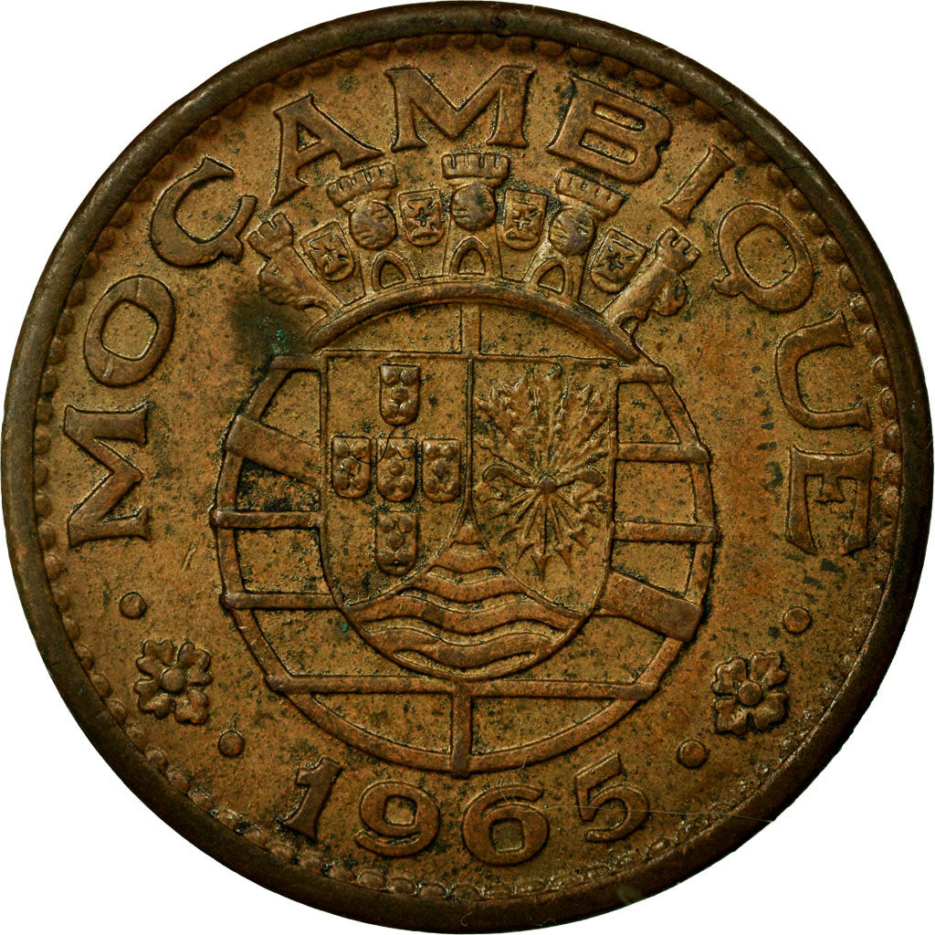 Coin, Mozambique, Escudo, 1965, EF(40-45), Bronze, KM:82