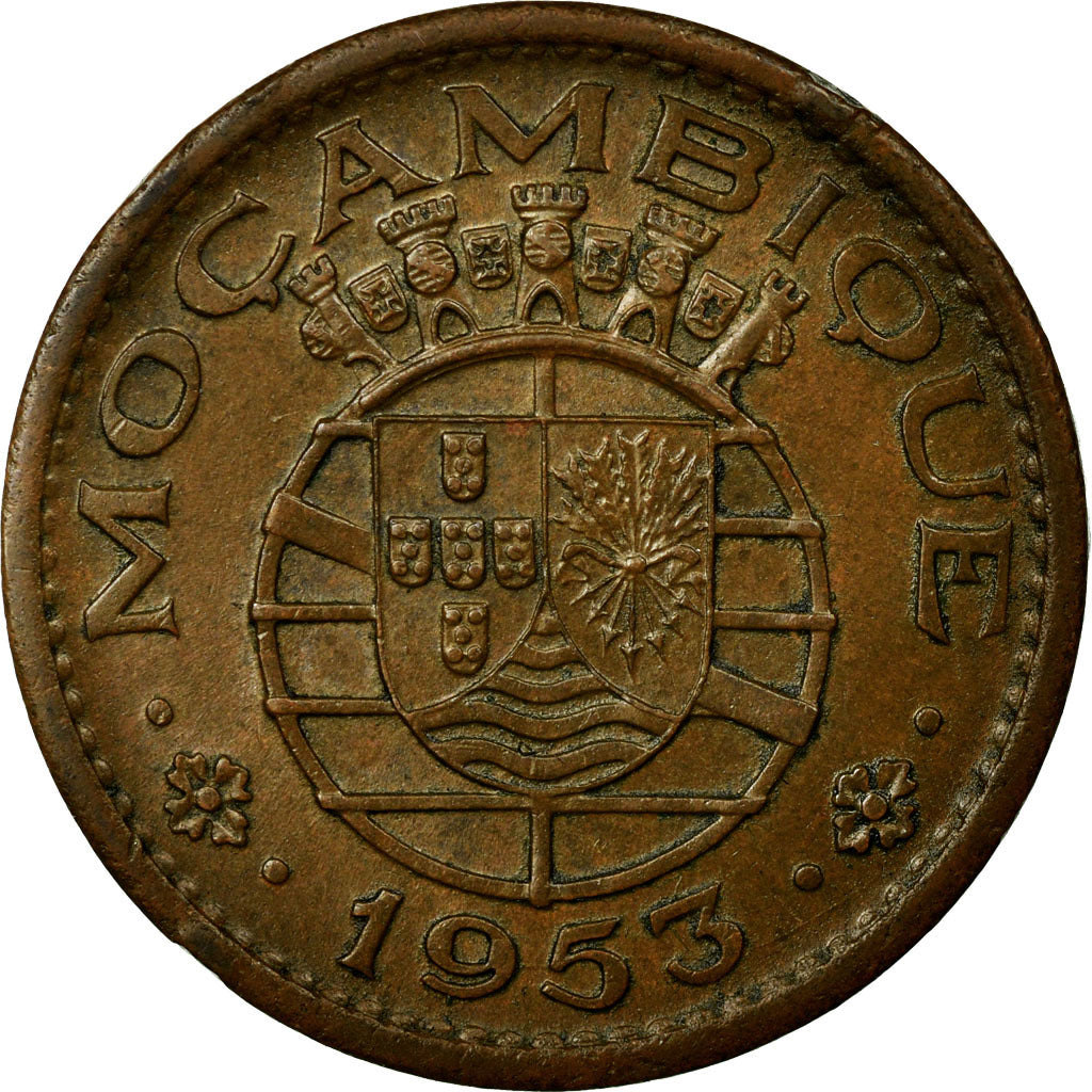 Coin, Mozambique, 50 Centavos, 1953, VF(30-35), Bronze, KM:81