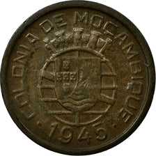 Coin, Mozambique, 50 Centavos, 1945, VF(30-35), Bronze, KM:73