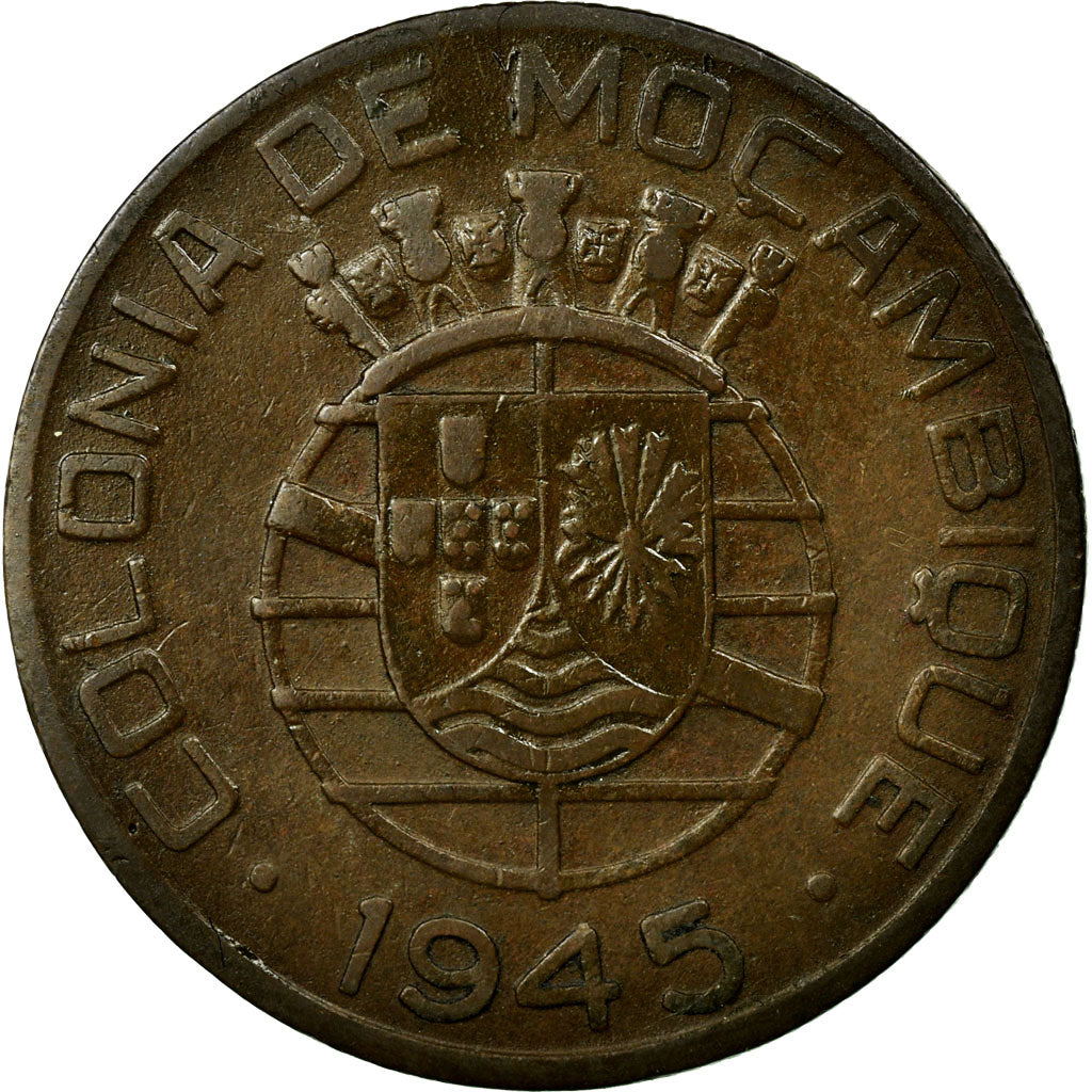 Coin, Mozambique, Escudo, 1945, VF(30-35), Bronze, KM:74