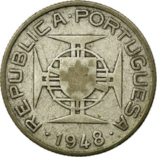 Coin, SAINT THOMAS & PRINCE ISLAND, 2-1/2 Escudos, 1948, VF(30-35), Silver, KM:5