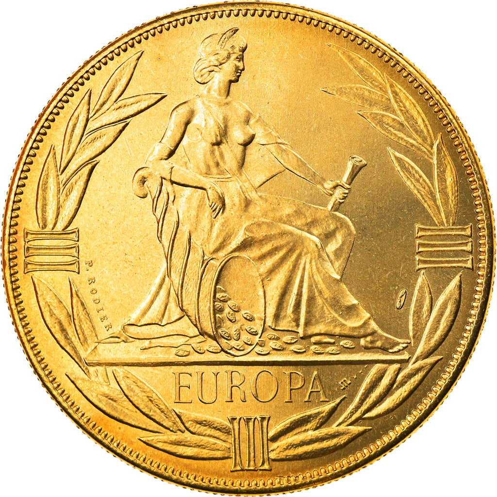 France, Médaille, Ecu Europa, Europe Assise, Politics, Society, War, 1984
