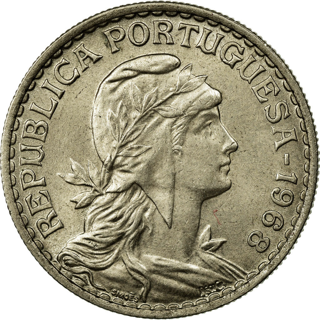 Coin, Portugal, Escudo, 1968, AU(55-58), Copper-nickel, KM:578