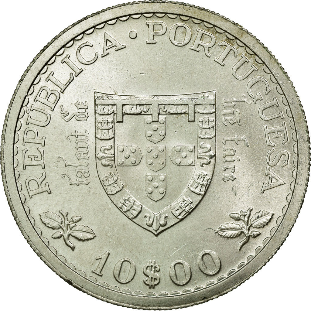 Moneda, Portugal, 10 Escudos, 1960, Lisbon, EBC, Plata, KM:588