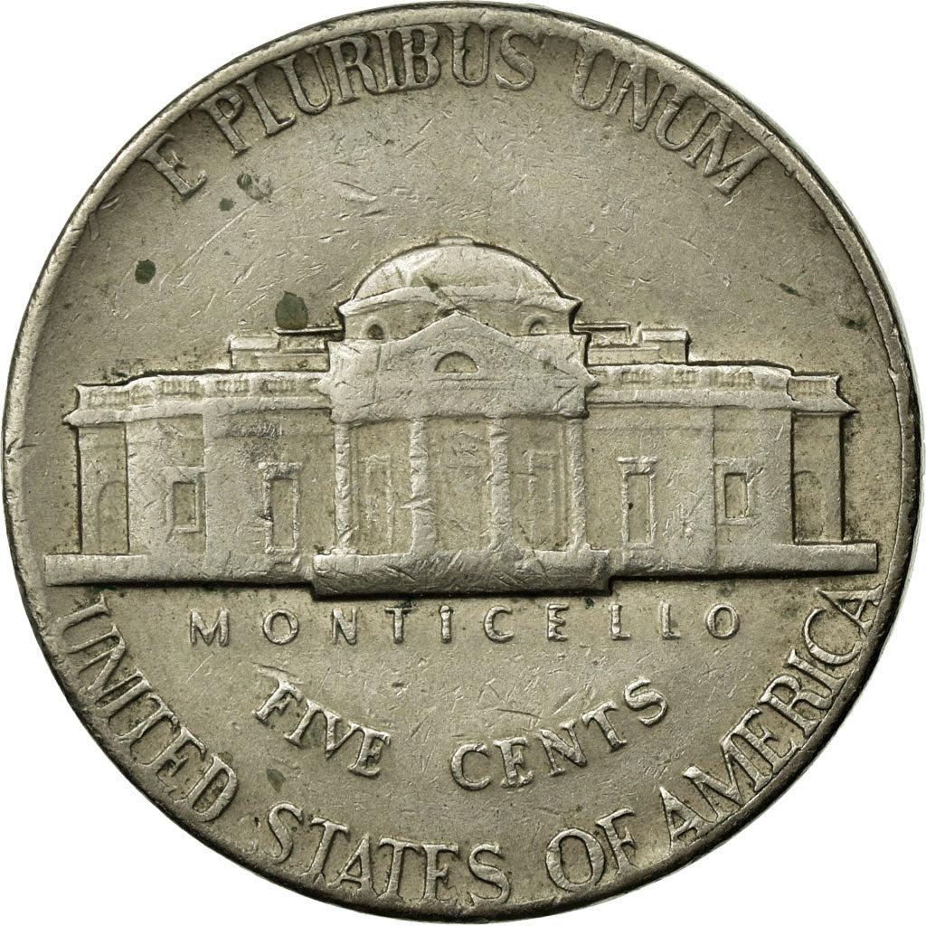 Coin, United States, Jefferson Nickel, 5 Cents, 1975, U.S. Mint, Philadelphia