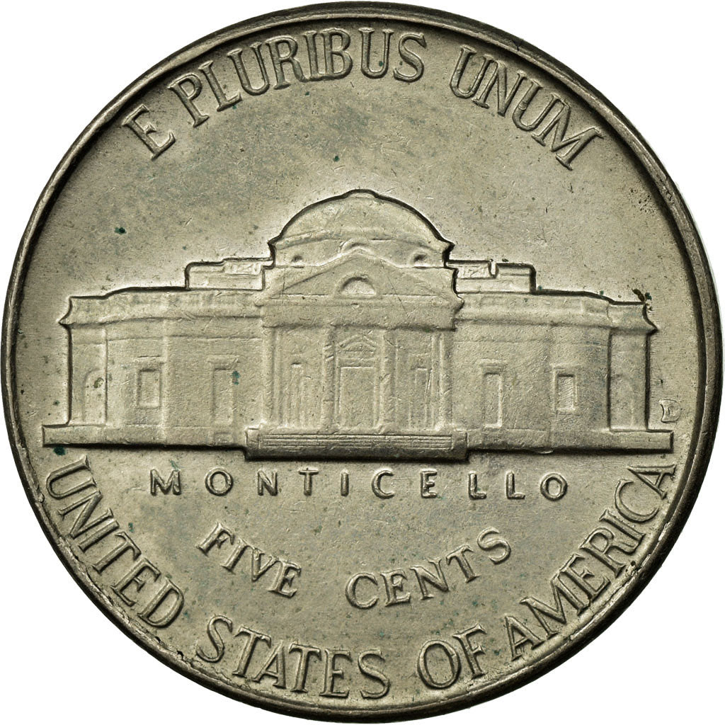 Munten, Verenigde Staten, Jefferson Nickel, 5 Cents, 1956, U.S. Mint