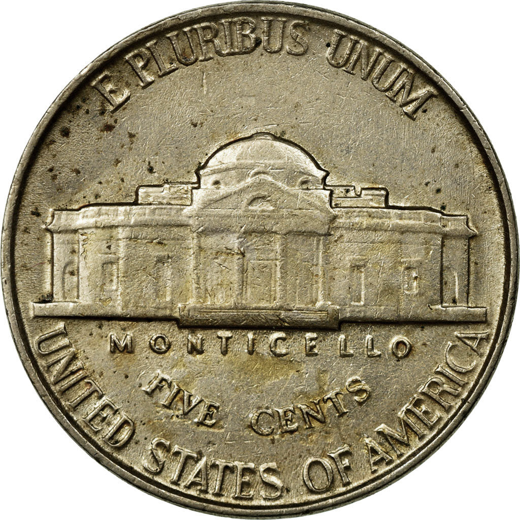 Monnaie, États-Unis, Jefferson Nickel, 5 Cents, 1946, U.S. Mint, Philadelphie