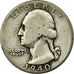 Coin, United States, Washington Quarter, Quarter, 1940, U.S. Mint, Philadelphia