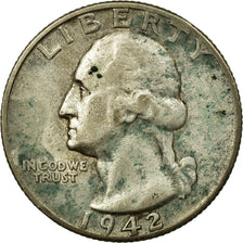 Coin, United States, Washington Quarter, Quarter, 1942, U.S. Mint, Philadelphia