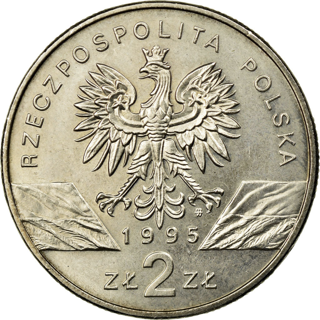 Coin, Poland, 2 Zlote, 1995, EF(40-45), Copper-nickel, KM:289