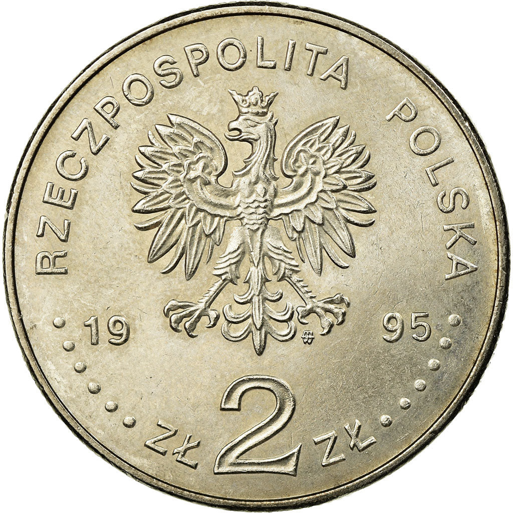 Coin, Poland, 2 Zlote, 1995, EF(40-45), Copper-nickel, KM:300