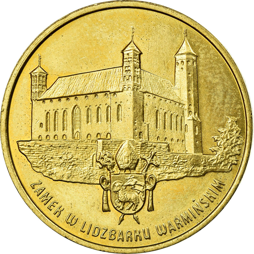 Coin, Poland, 2 Zlote, 1996, EF(40-45), Brass, KM:313
