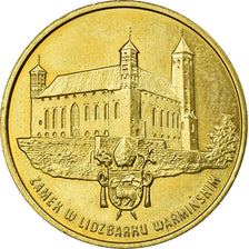 Coin, Poland, 2 Zlote, 1996, EF(40-45), Brass, KM:313