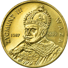 Coin, Poland, 2 Zlote, 1998, EF(40-45), Brass, KM:336