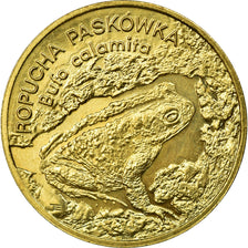 Coin, Poland, 2 Zlote, 1998, EF(40-45), Brass, KM:340
